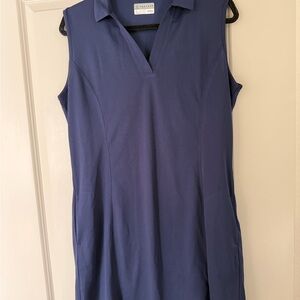 Blue Sleeveless Women's Golf Dress